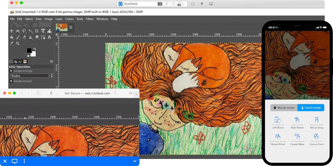 RustDesk 远程桌面示例